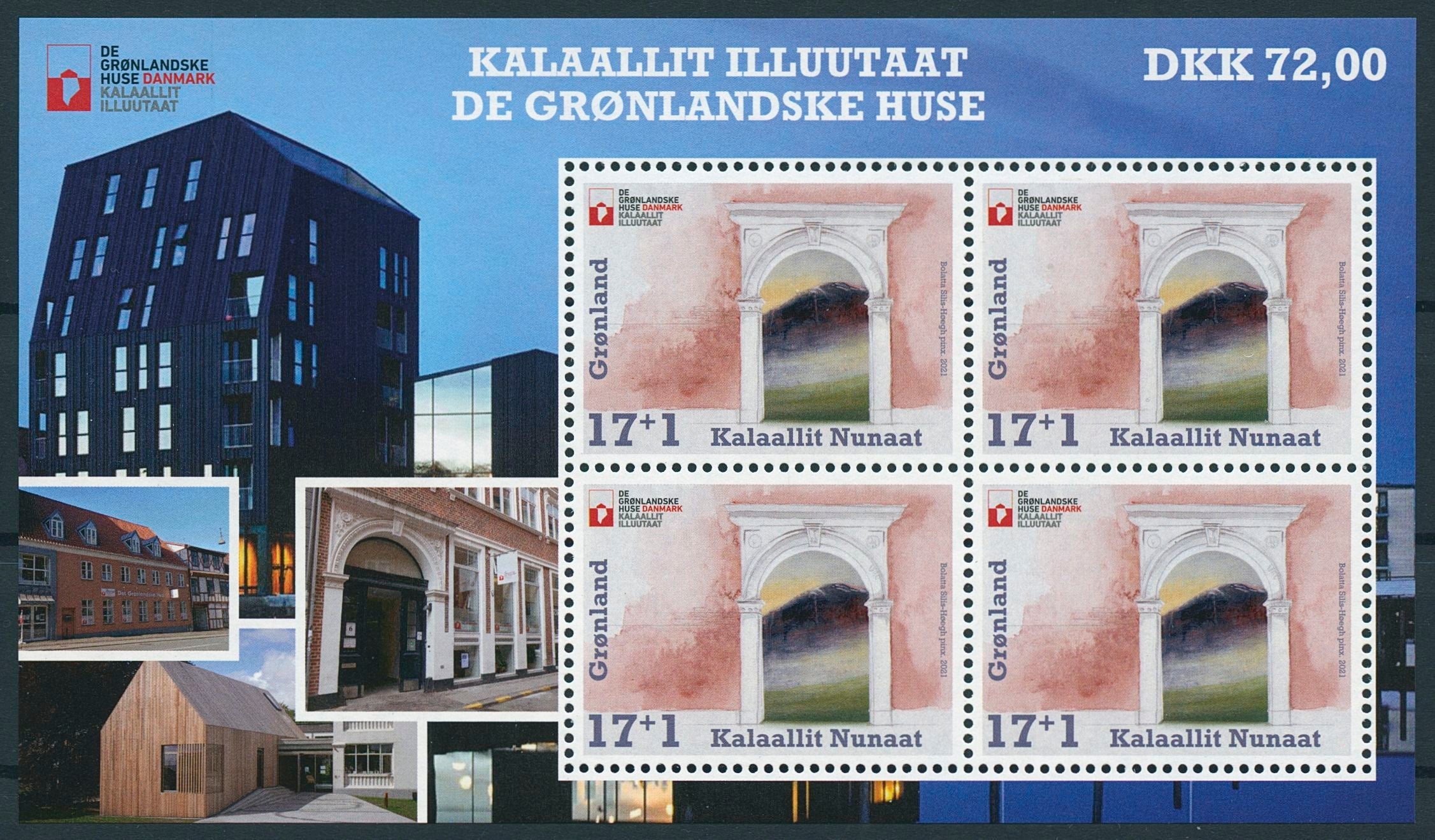 Greenland Architecture Stamps 2021 MNH Greenlandic Houses Add Value 4v M/S