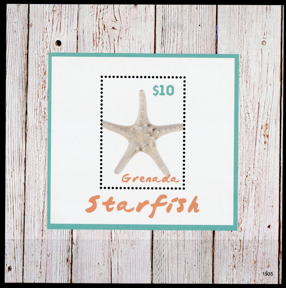 Grenada 2015 MNH Starfish 1v S/S II Marine