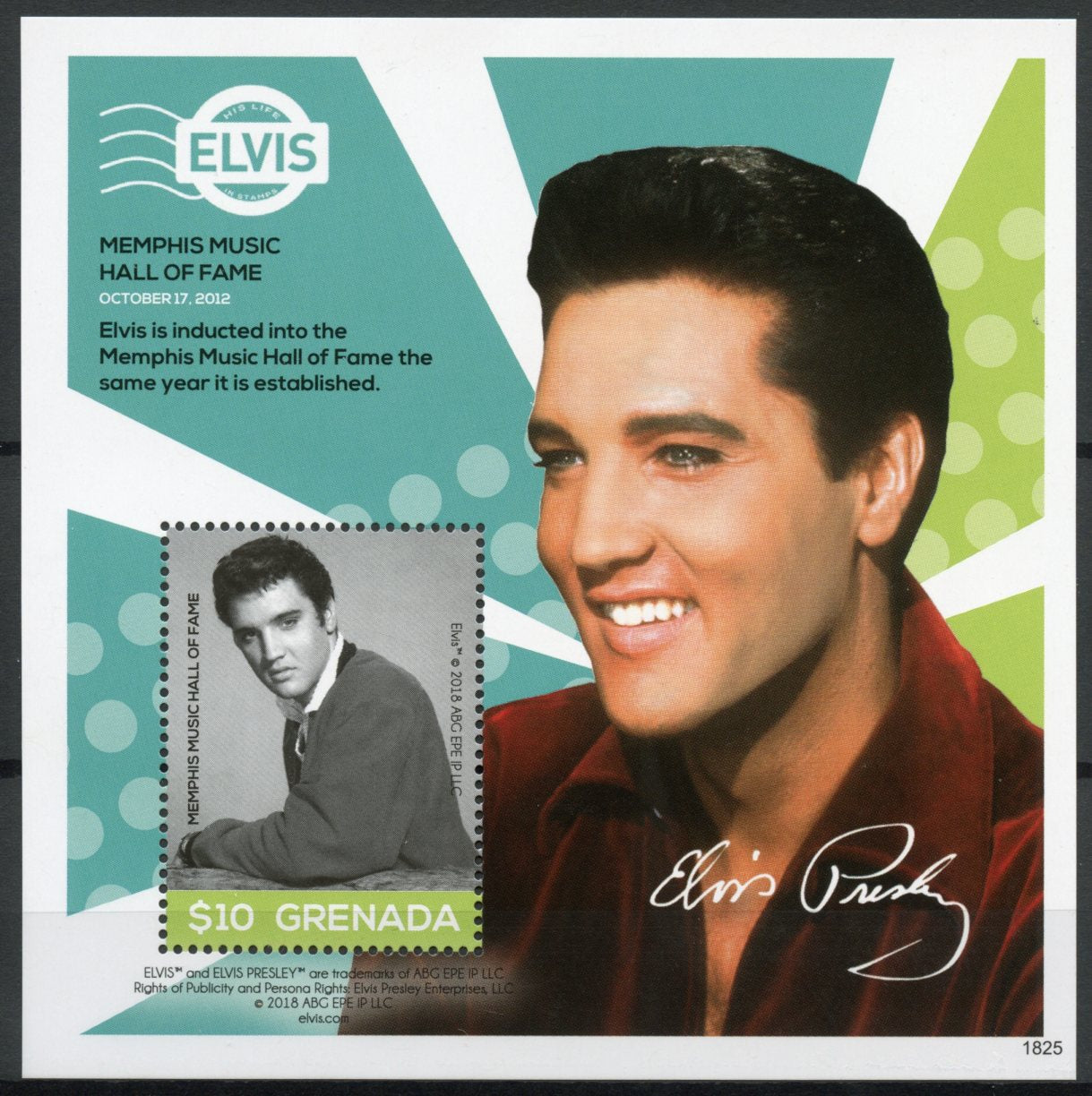Grenada 2018 MNH Elvis Presley His Life in Stamps Music Famous People 1v S/S III