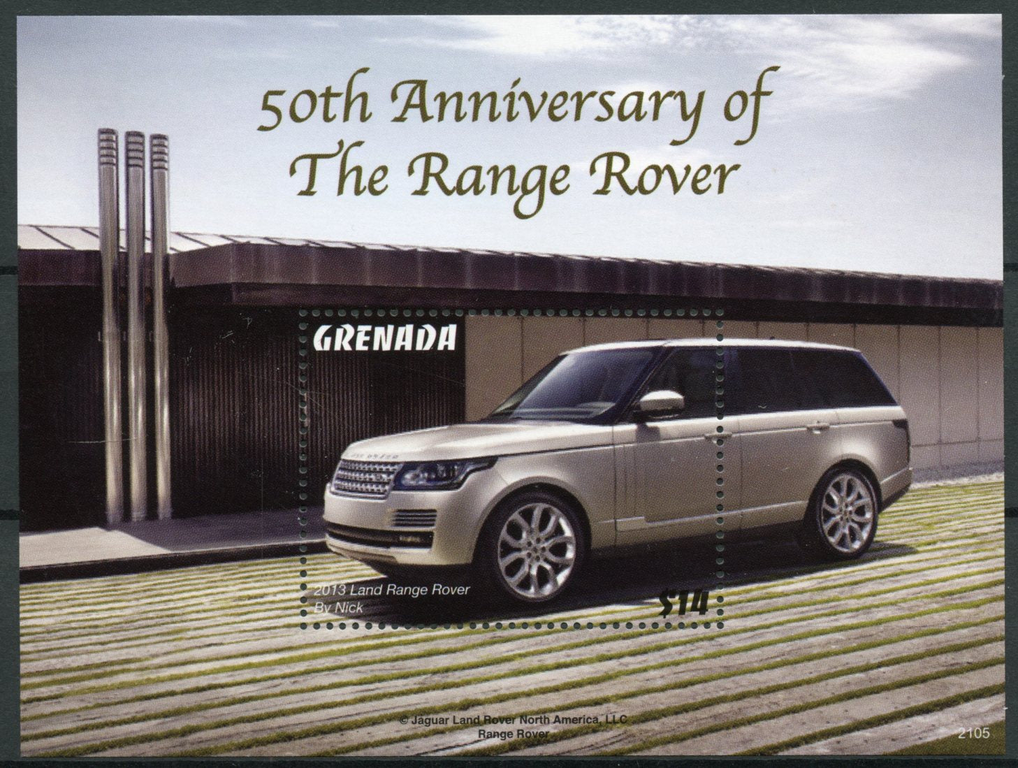 Grenada Cars Stamps 2021 MNH Land Range Rover 50th Anniv 1v S/S