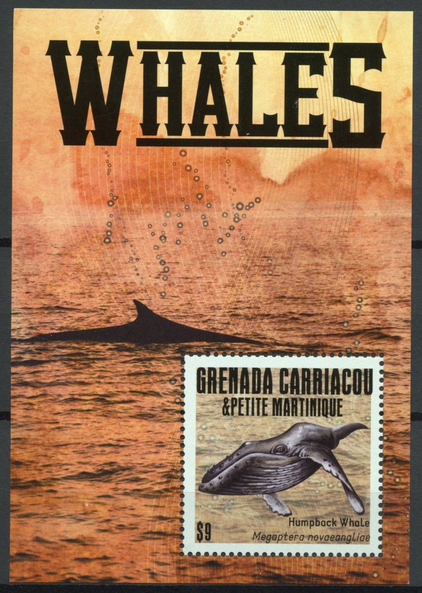 Grenada Grenadines 2013 MNH Marine Animals Stamps Whales Humpback Whale 1v S/S
