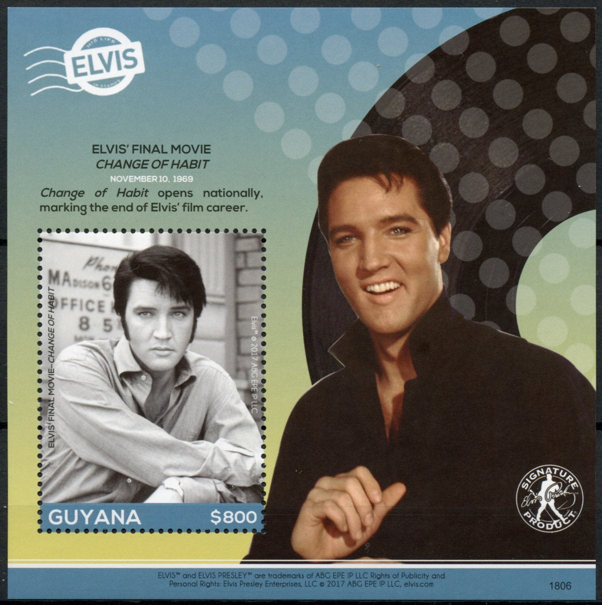 Guyana 2018 MNH Elvis Presley His Life in Stamps Music Celebrities 1v S/S IV