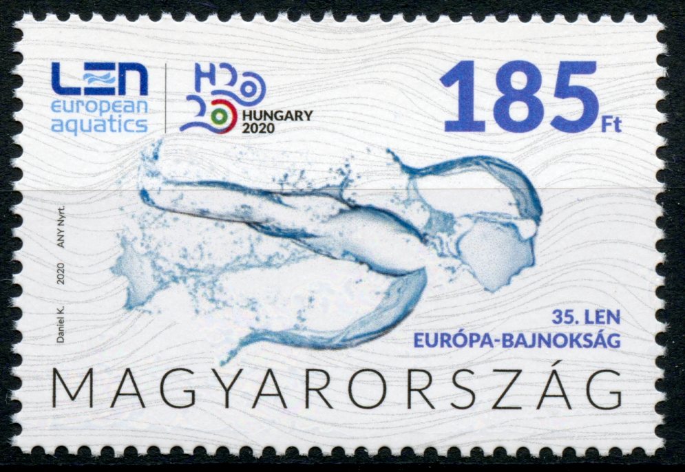 Hungary Sports Stamps 2021 MNH 35th LEN Aquatics Championships Swimming 1v Set