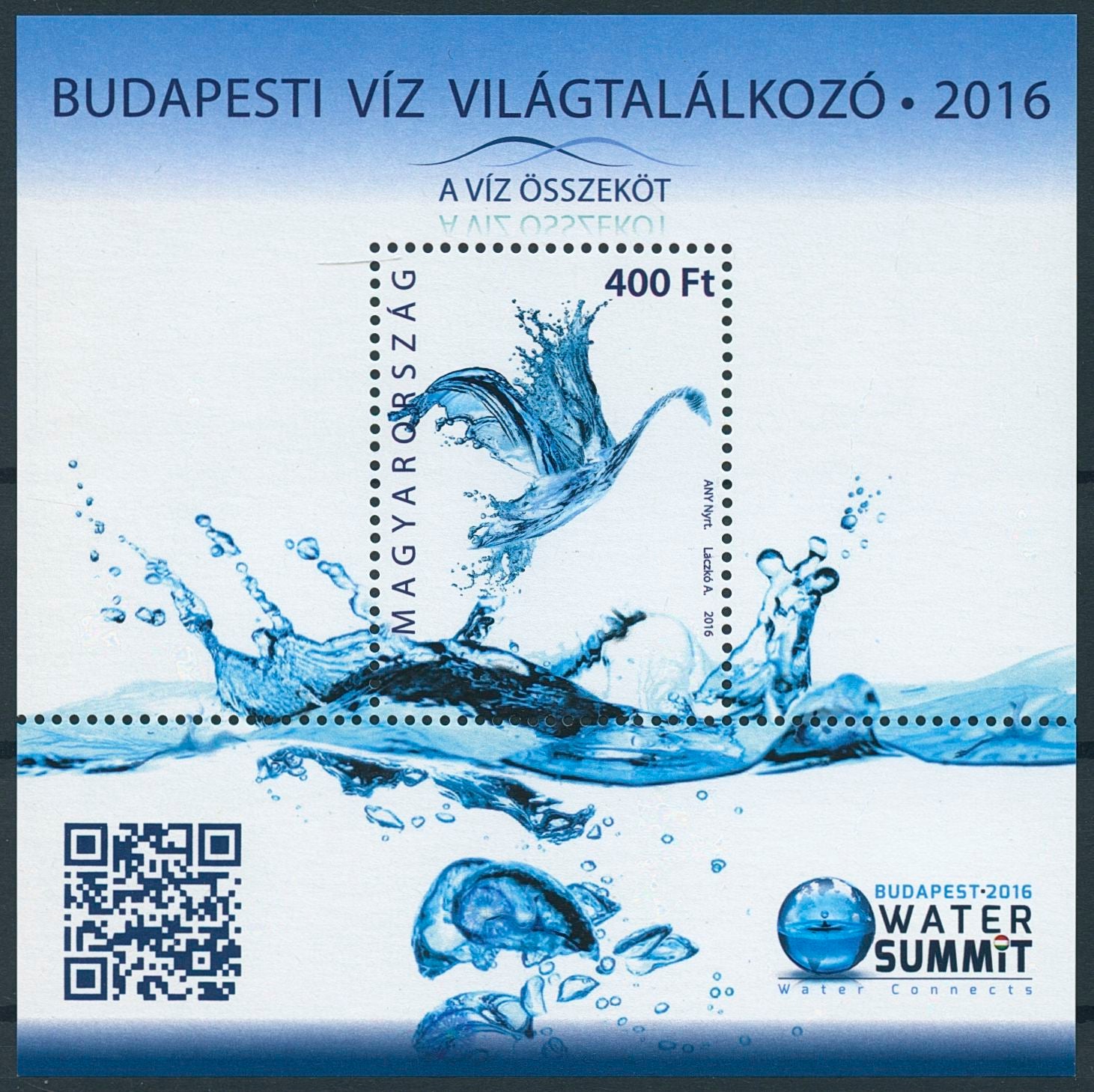 Hungary 2016 MNH Budapest 2016 Water Summit 1v M/S Science Stamps
