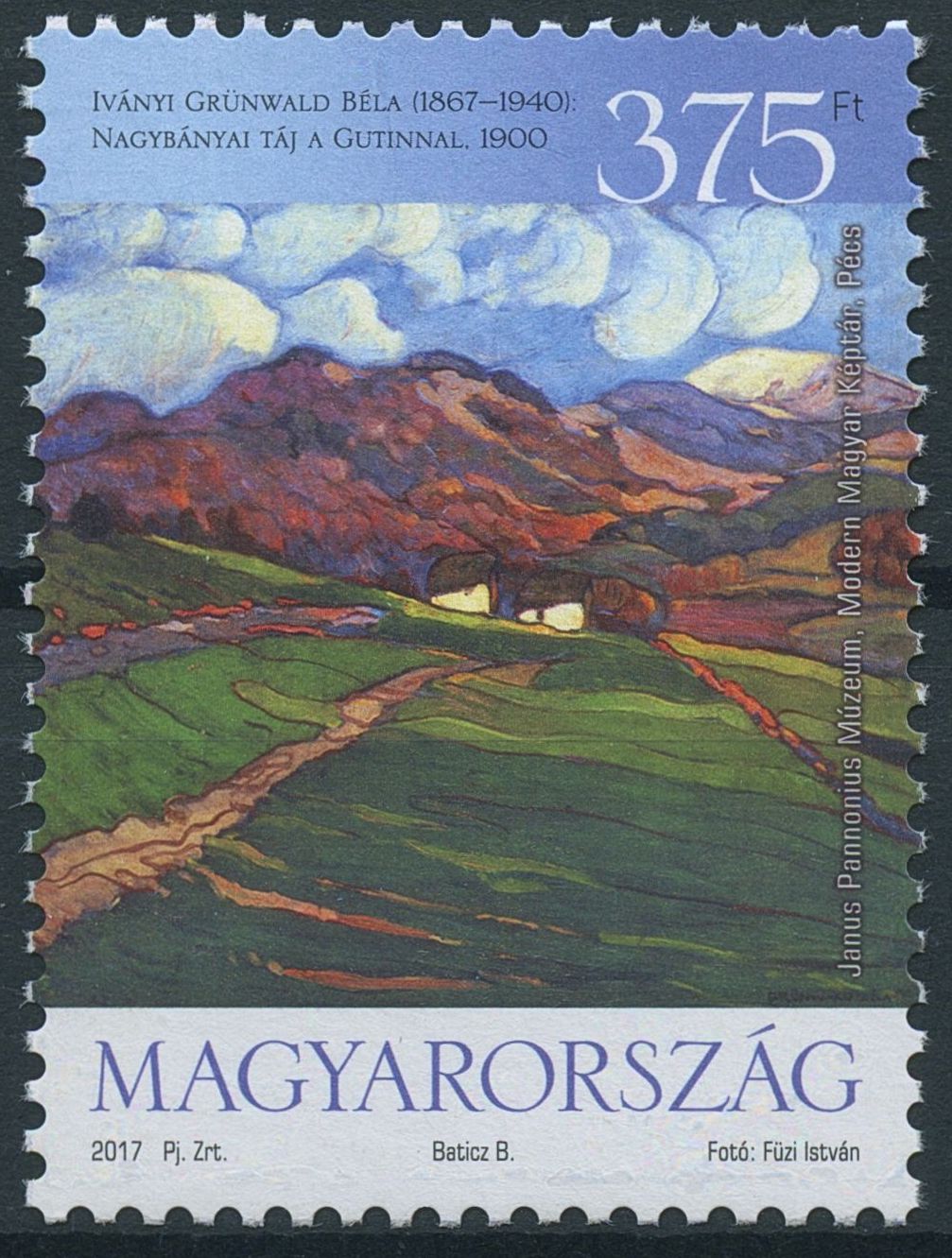 Hungary 2017 MNH Bela Ivanyi Grunwald Hungarian Painter 1v Set Art Stamps