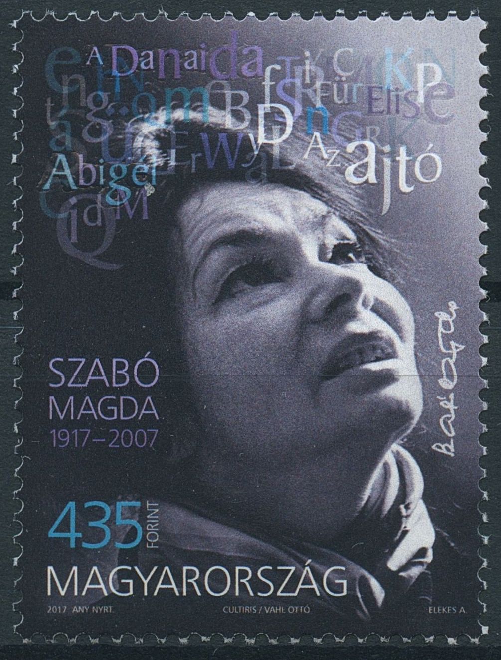Hungary 2017 MNH Magda Szabo 100th Birth Anniv 1v Set Writers Literature Stamps