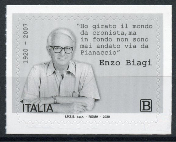 Italy 2020 MNH Writers Stamps Enzo Biagi Journalist People 1v S/A Set
