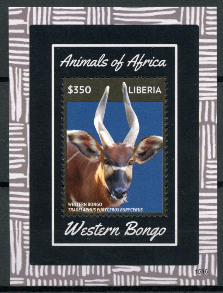 Liberia 2015 MNH Animals of Africa Western Bongo 1v S/S Antelopes