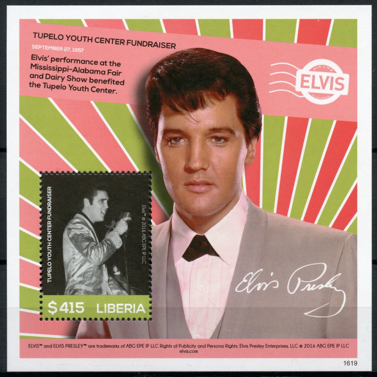 Liberia 2016 MNH Elvis Presley His Life in Stamps Tupelo 1v S/S III Celebrities