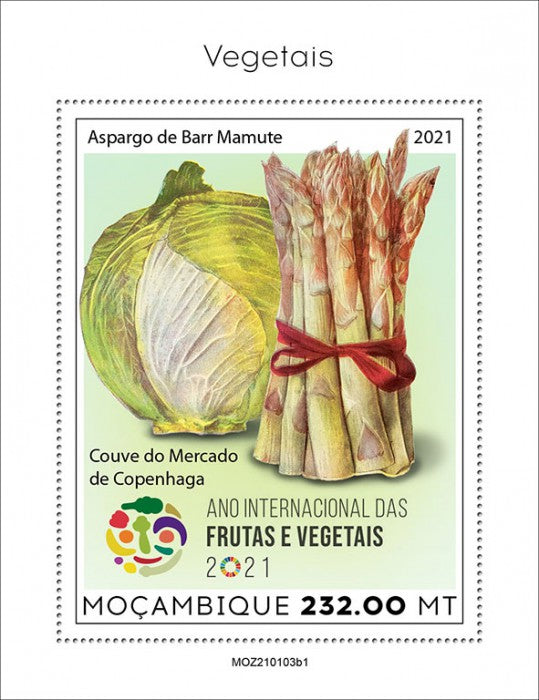 Mozambique 2021 MNH Nature Stamps International Year Fruit & Vegetables Plants 1v S/S I