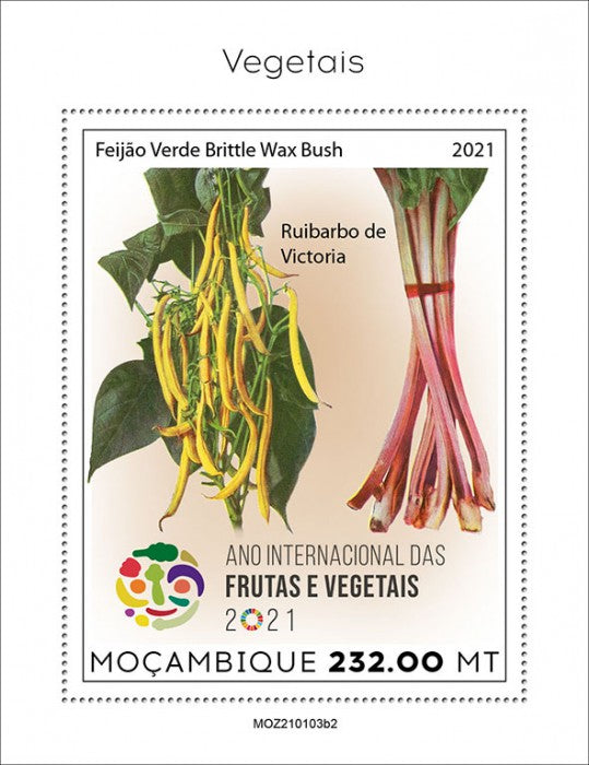 Mozambique 2021 MNH Nature Stamps International Year Fruit & Vegetables Plants 1v S/S II
