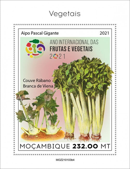 Mozambique 2021 MNH Nature Stamps International Year Fruit & Vegetables Plants 1v S/S IV