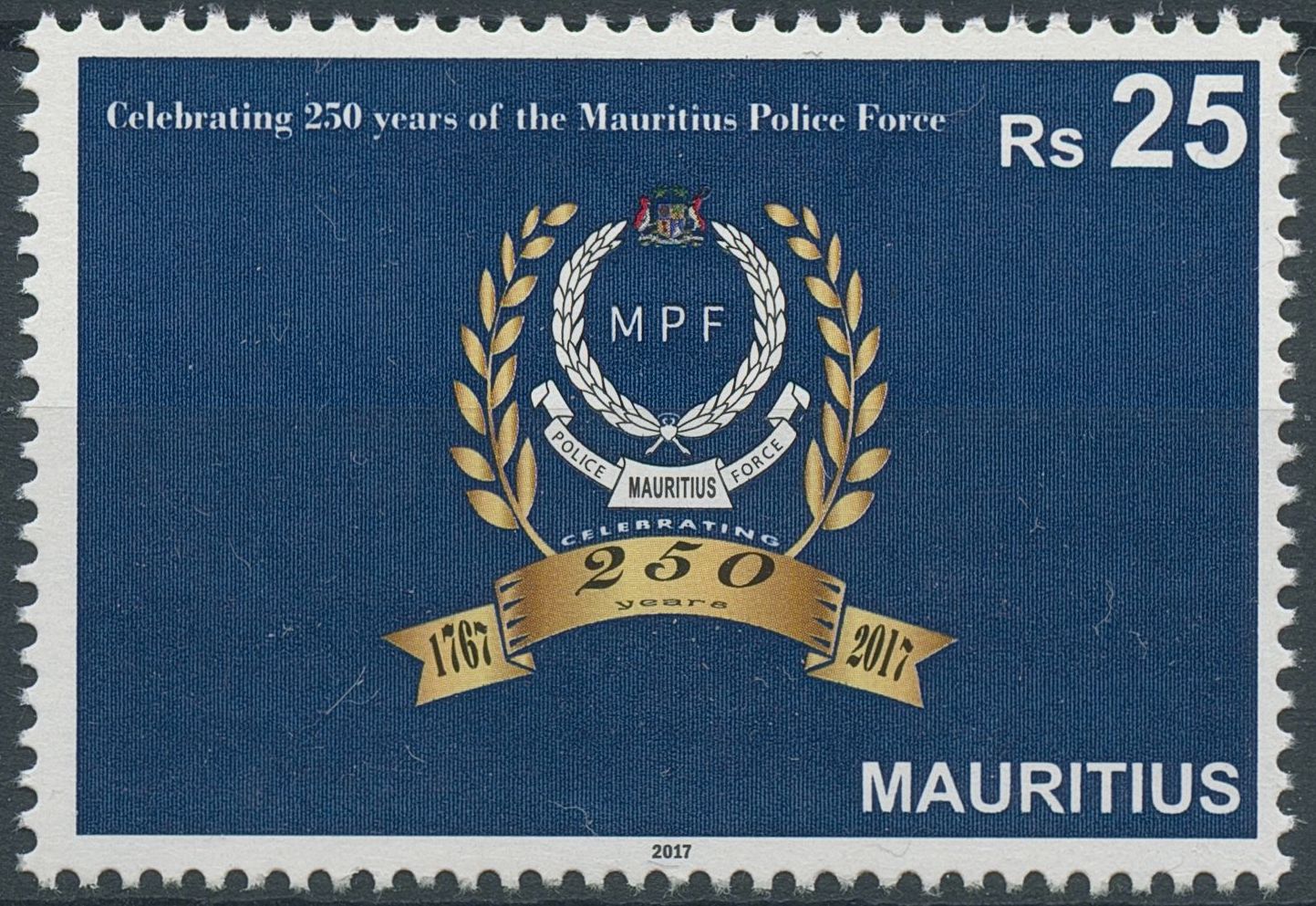 Mauritius 2017 MNH Emergency Services Stamps Mauritius Police Force MPF 1v Set