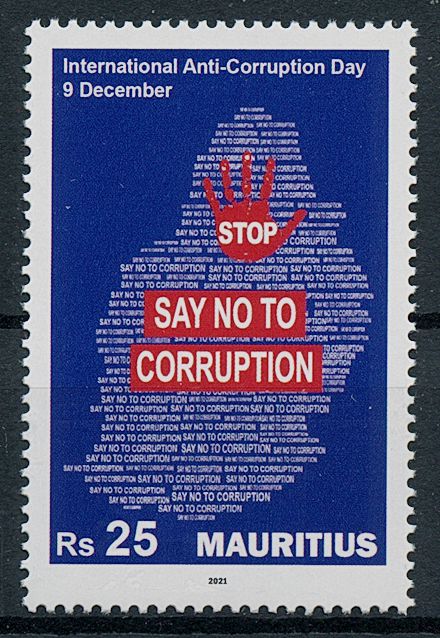 Mauritius 2021 MNH Stamps International Anti-Corruption Day 9 December 1v Set