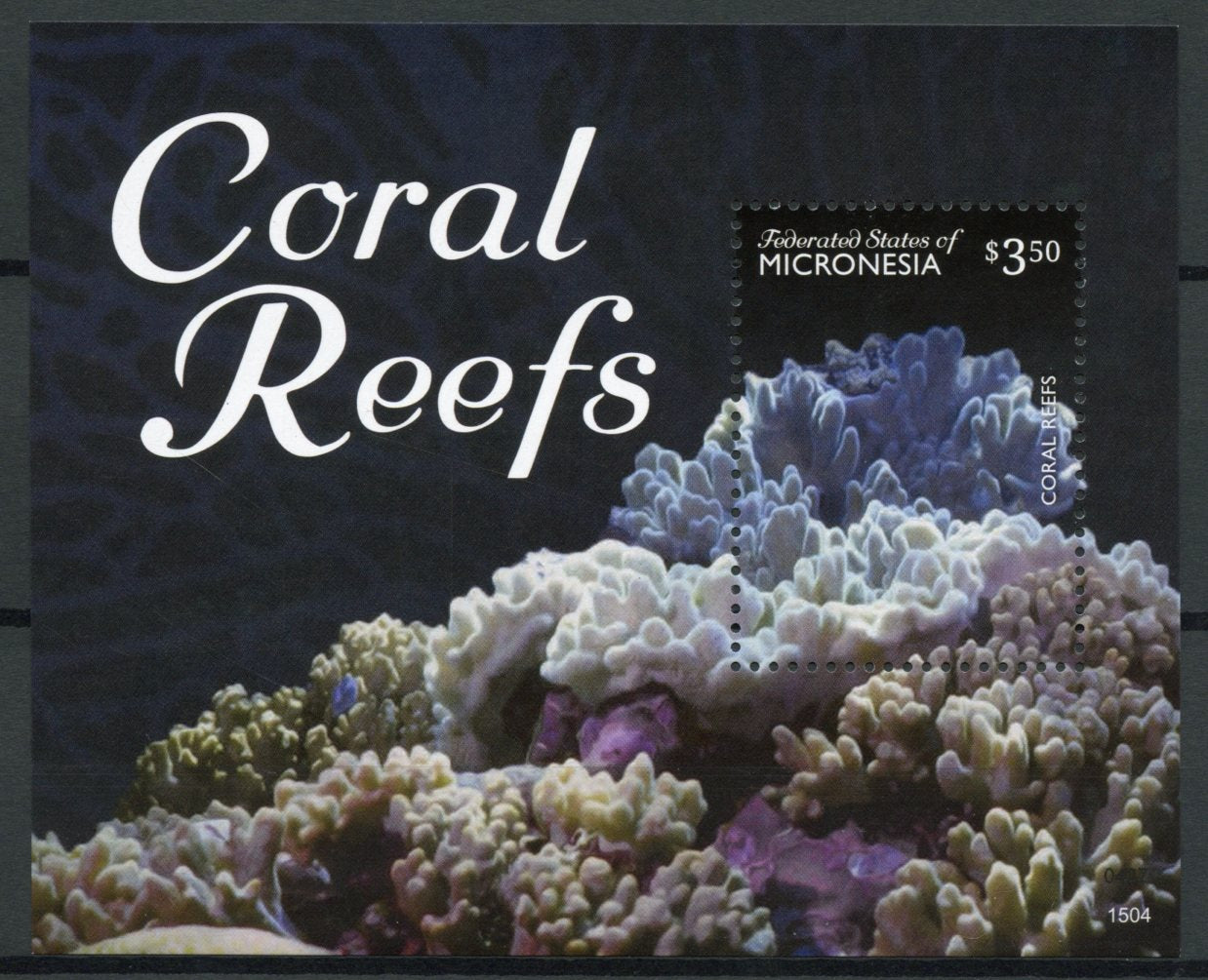 Micronesia 2015 MNH Coral Reefs 1v S/S II Marine