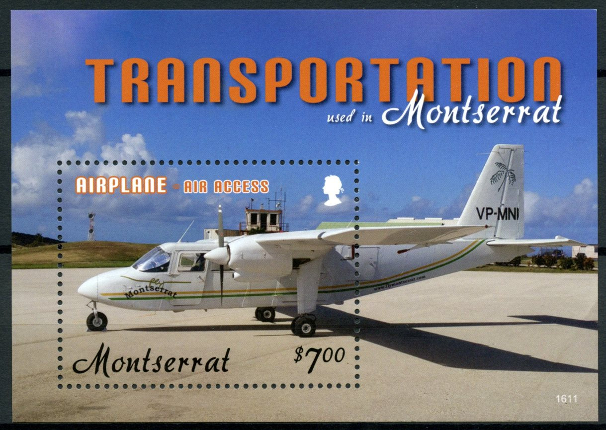 Montserrat 2016 MNH Aviation Stamps Transportation Airplanes Aircraft 1v S/S