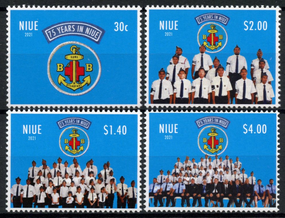 Niue 2021 MHN Organizations Stamps Boy's Brigade 75 Years 4v Set
