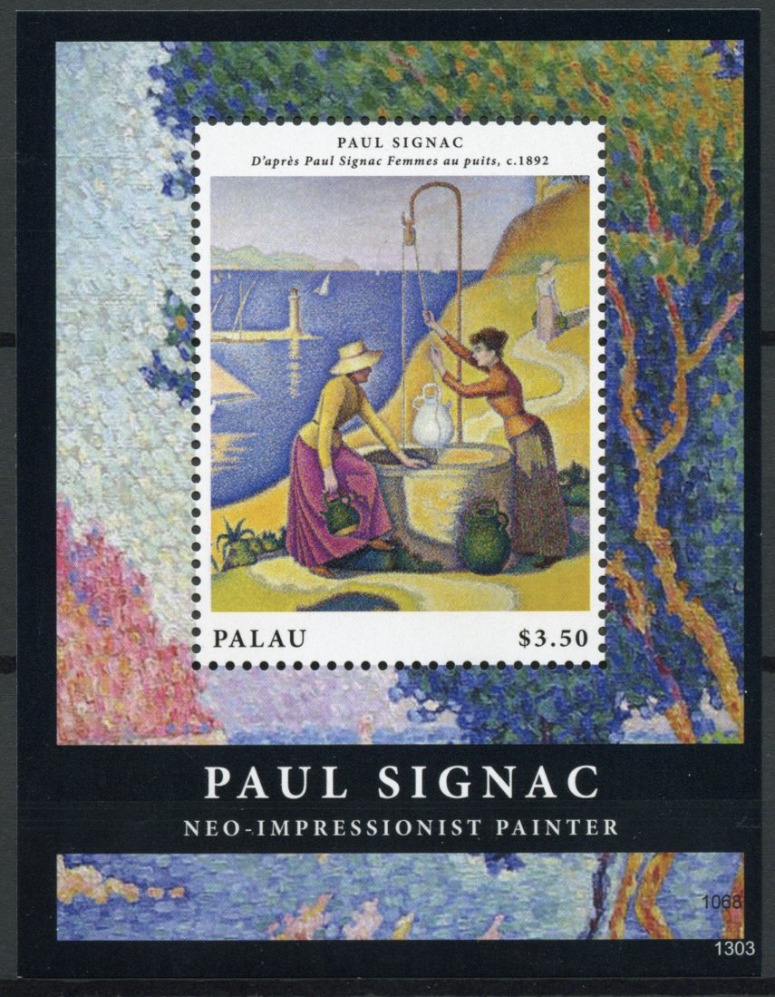 Palau 2013 MNH Art Stamps Paul Signac Neo-impressionist Painter Femmes au Puits 1v S/S
