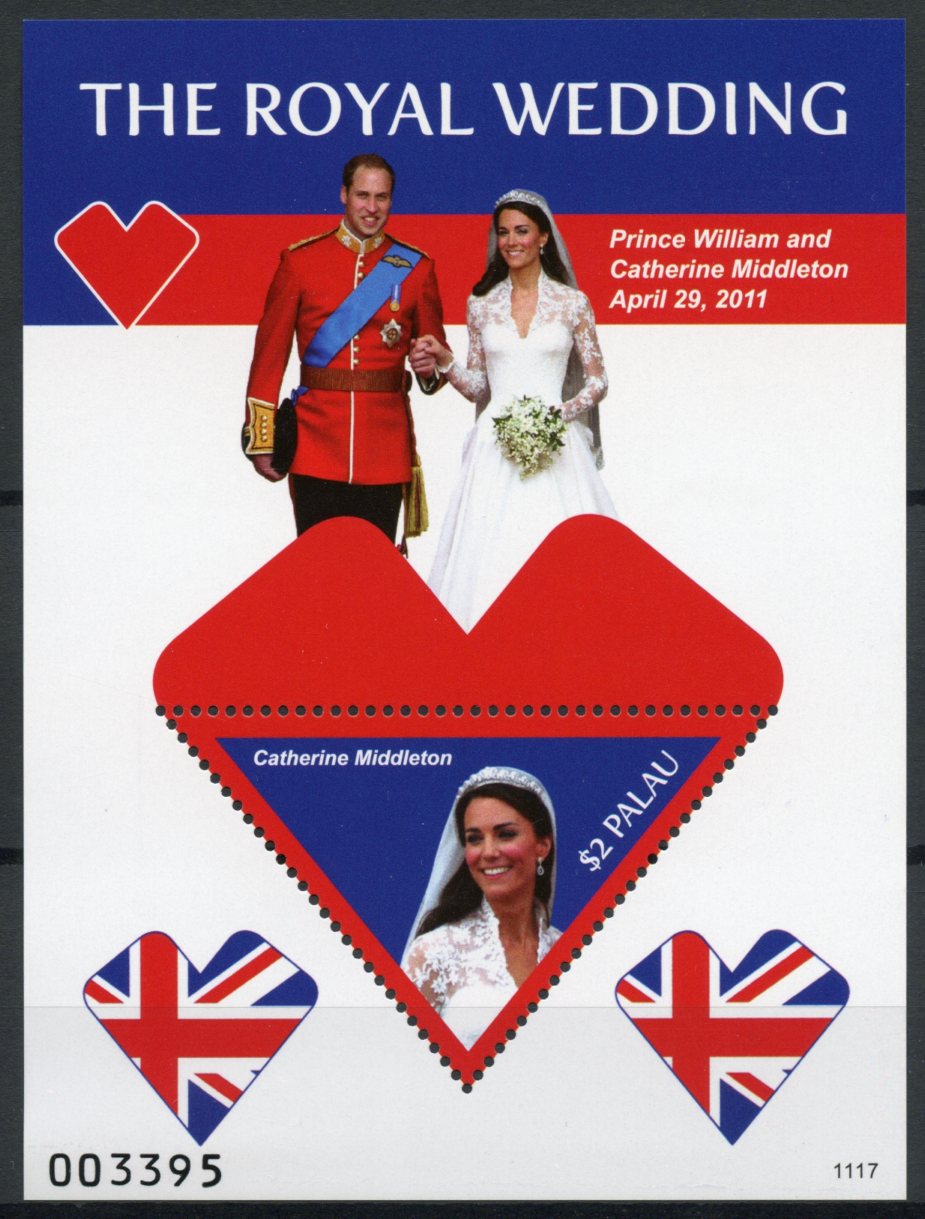 Palau 2011 MNH Royal Wedding 1v S/S I Prince William Kate Middleton Catherine