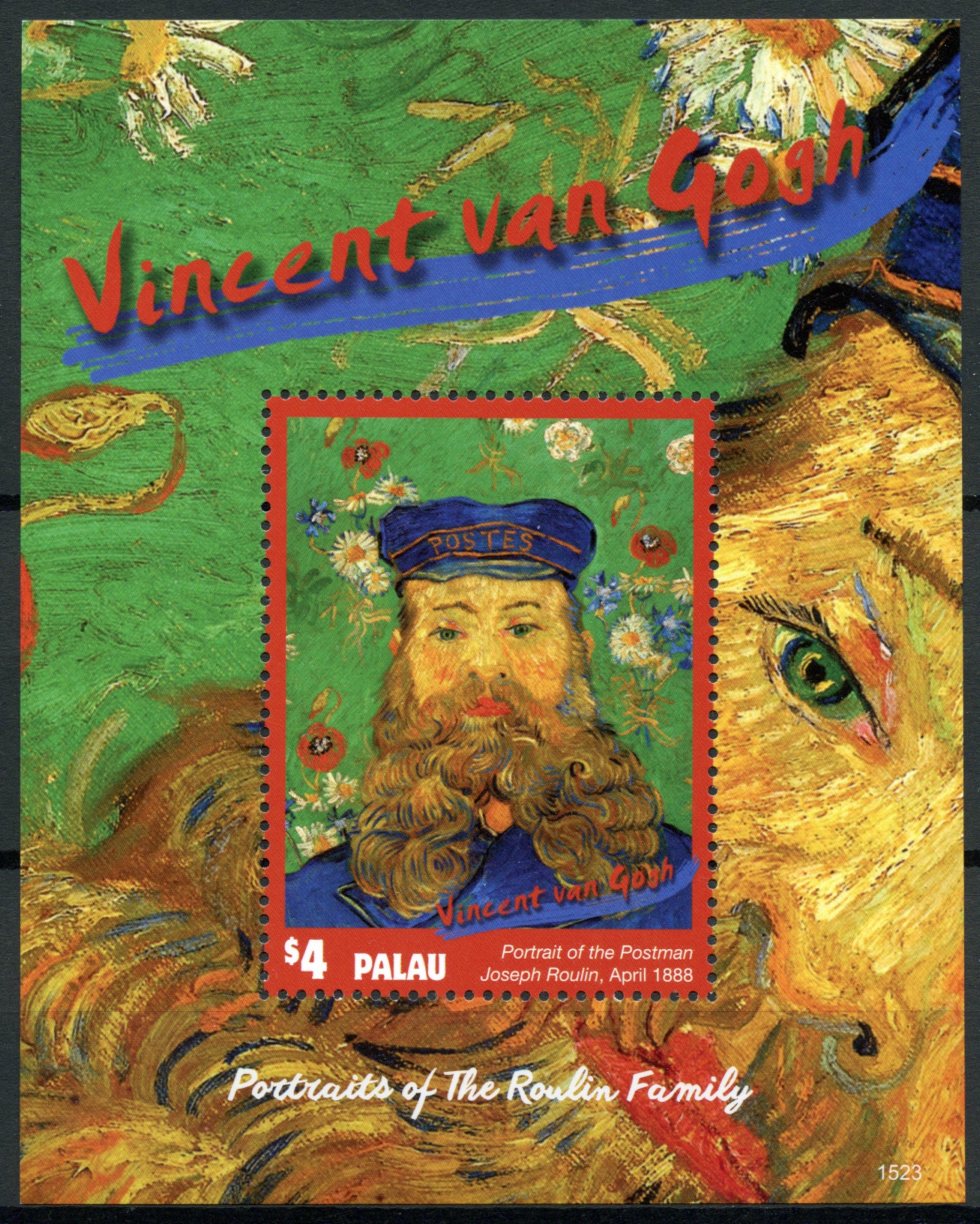 Palau 2015 MNH Vincent Van Gogh Roulin Family Portraits 1v S/S Art Stamps