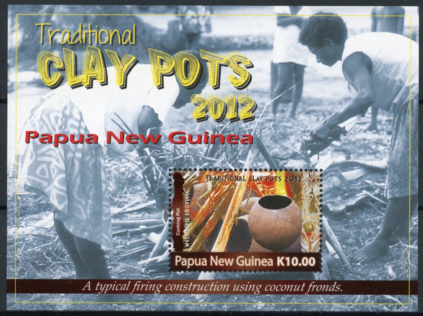 Papua New Guinea 2012 MNH Traditional Clay Pots 1v S/S West Sepik Cooking