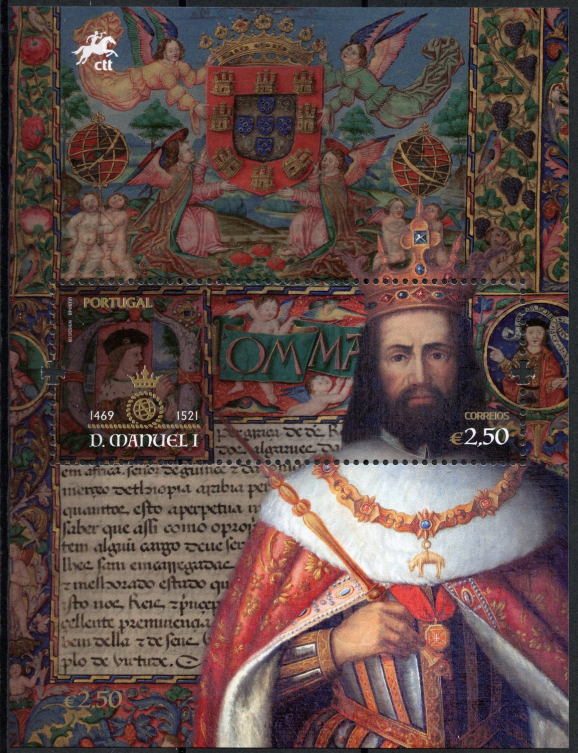 Portugal 2021 MNH Royalty Stamps King Manuel I Historical Figures People 1v M/S