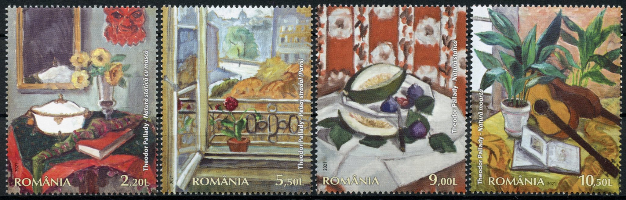 Romania 2021 MNH Art Stamps Theodor Pallady 150th Birth Anniv Paintings 4v Set