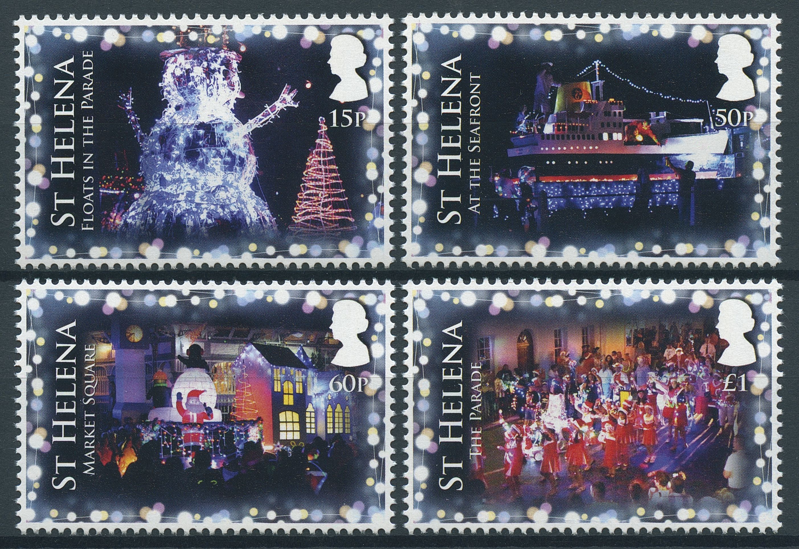 St Helena 2018 MNH Christmas Stamps Festival of Lights Parades Ships 4v Set