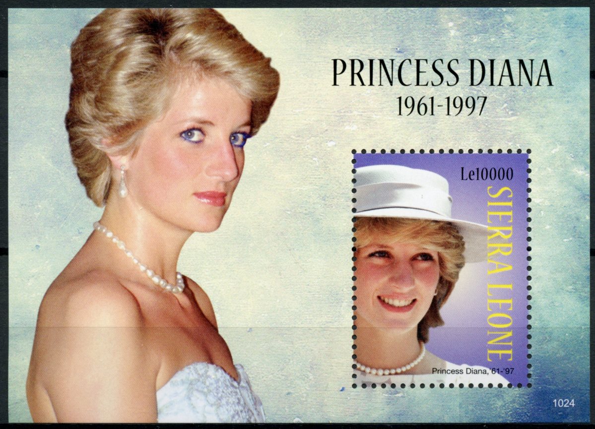Sierra Leone 2010 MNH Royalty Stamps Princess Diana 1961-1997 1v S/S II