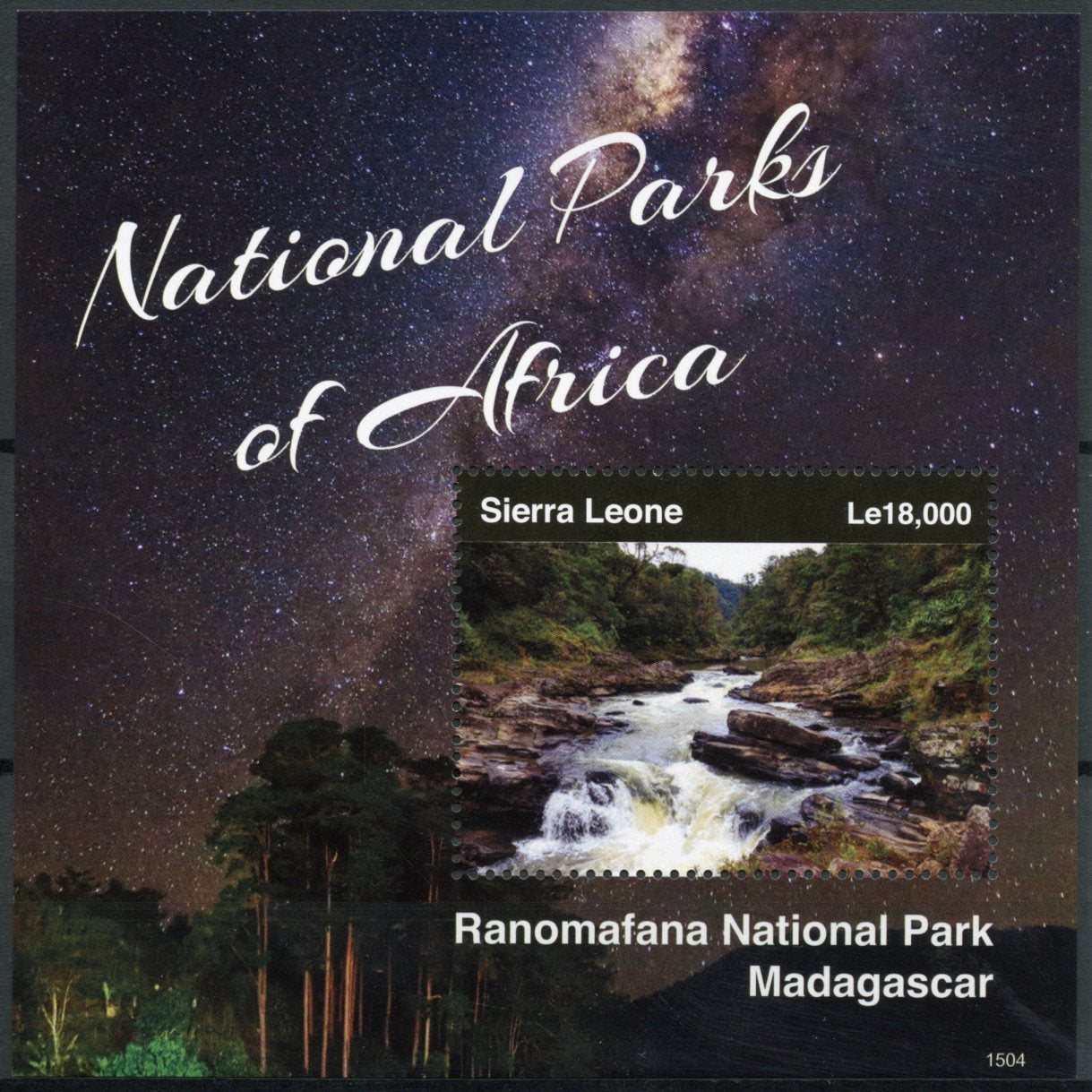 Sierra Leone 2015 MNH National Parks of Africa Ranomafana Madagascar 1v S/S II