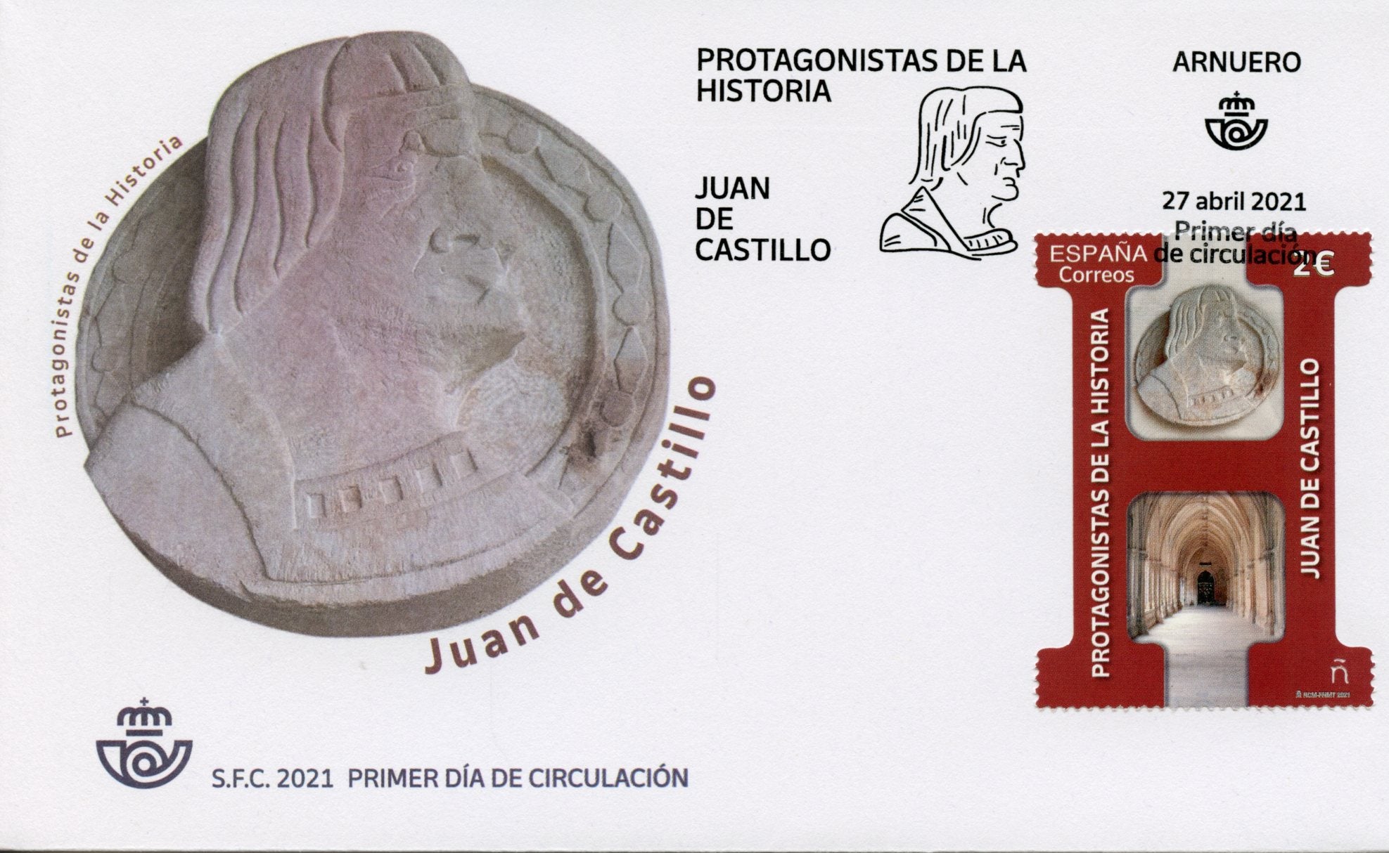 Spain Architecture Stamps 2021 FDC Juan de Castillo Architects Historical Figures People 1v Set
