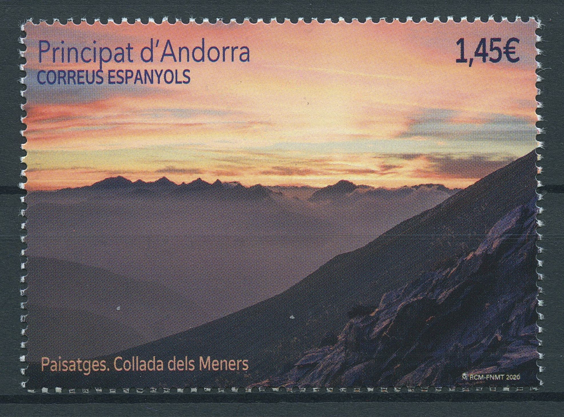 Spanish Andorra Landscapes Stamps 2020 MNH Collada dels Meners Mountains 1v Set