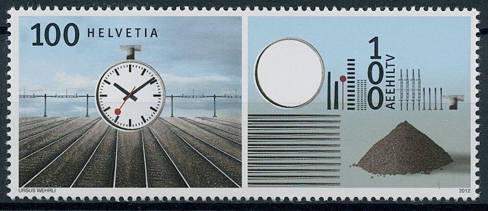 Switzerland 2012 MNH Art Stamps Tidying Up Art Ursus Wehrli Clocks 1v Set