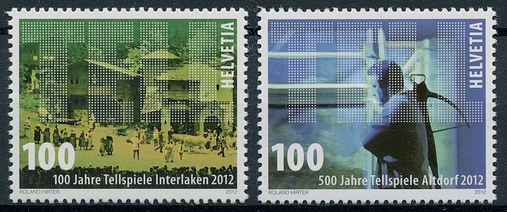 Switzerland 2012 MNH Performing Arts Stamps William Tell Plays Interlaken Altdorf Legends 1v Set