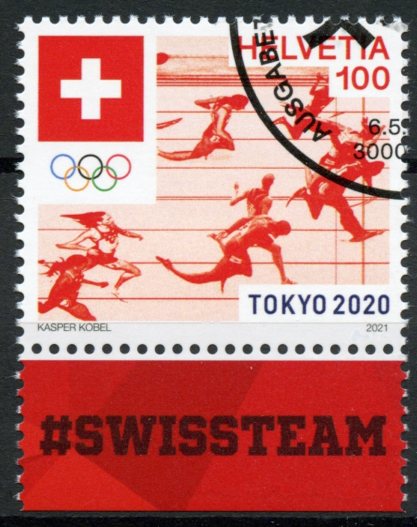 Switzerland Olympics Stamps 2021 CTO Summer Olympic Games Tokyo 2020 1v Set