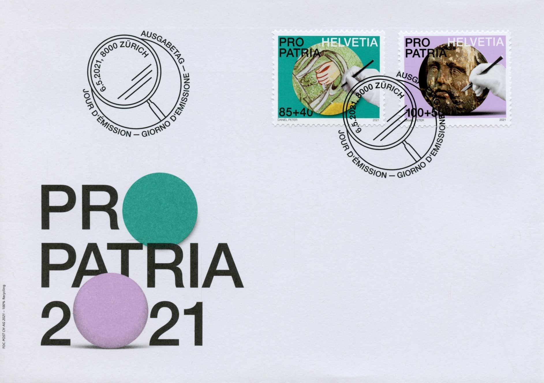Switzerland Pro Patria Stamps 2021 FDC Craftsmanship & Cultural Heritage 2v Set