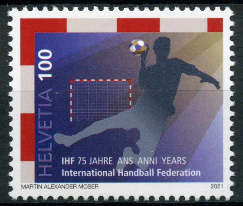 Switzerland Sports Stamps 2021 MNH Intl Handball Federation IHF 75 Years 1v Set