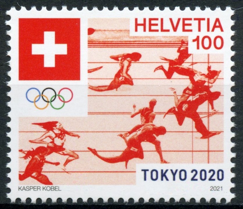 Switzerland Olympics Stamps 2021 MNH Summer Olympic Games Tokyo 2020 1v Set