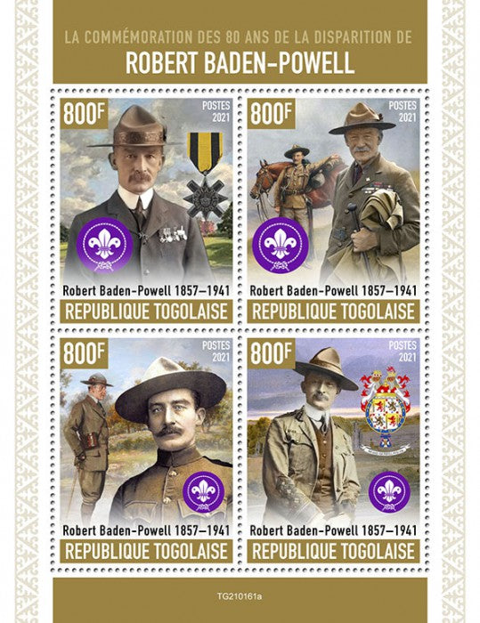 Togo 2021 MNH Scouting Stamps Robert Baden-Powell Boy Scouts People 4v M/S