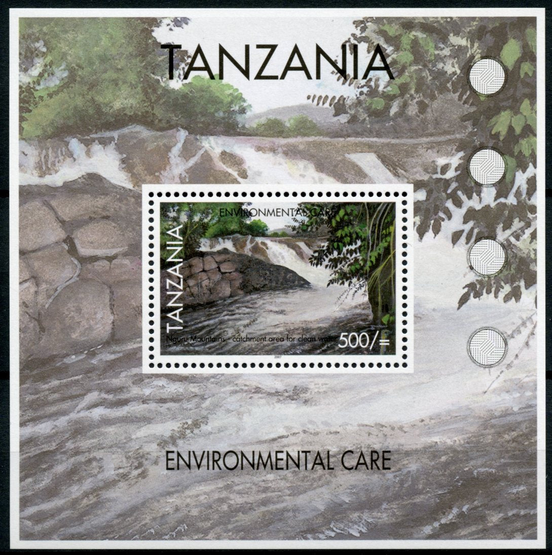 Tanzania 2007 MNH Environmental Care 1v S/S Plants Trees Nguru Mountains
