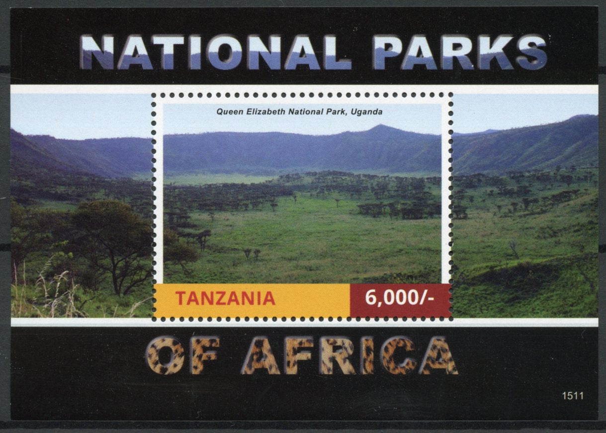 Tanzania 2015 MNH National Parks of Africa 1v S/S Queen Elizabeth Nt Park Stamps