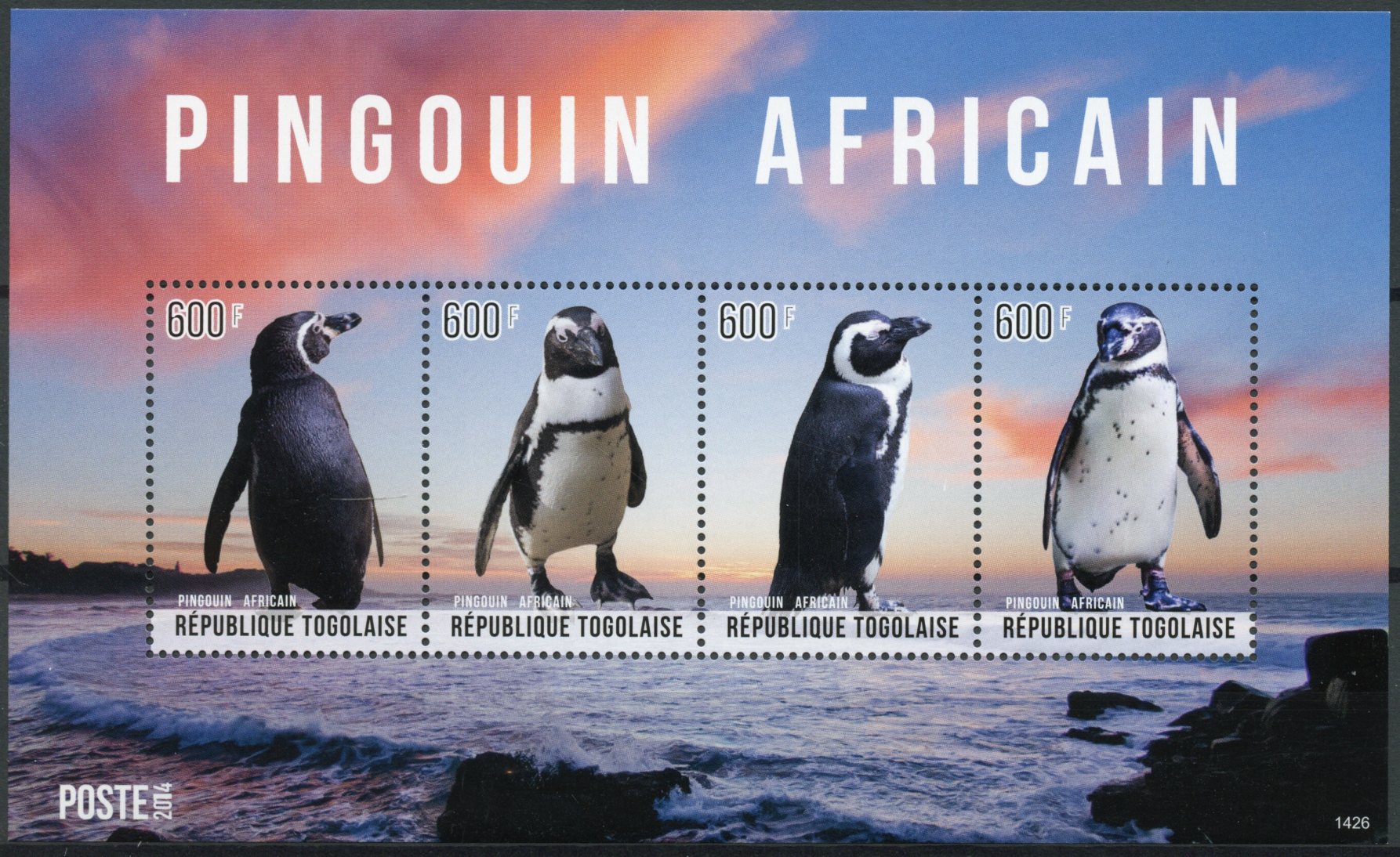 Togo 2014 MNH African Penguin 4v M/S II Birds Pingouin Africain