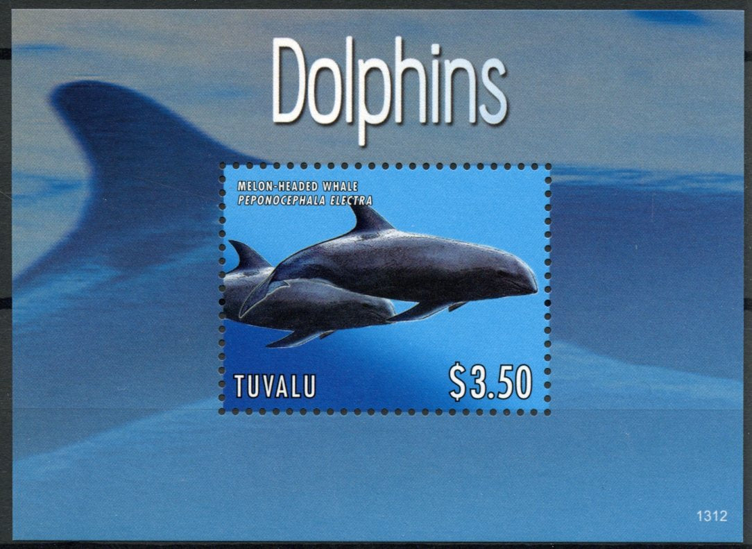 Tuvalu 2013 MNH Dolphins 1v S/S Marine Mammals Melon-Headed Whale