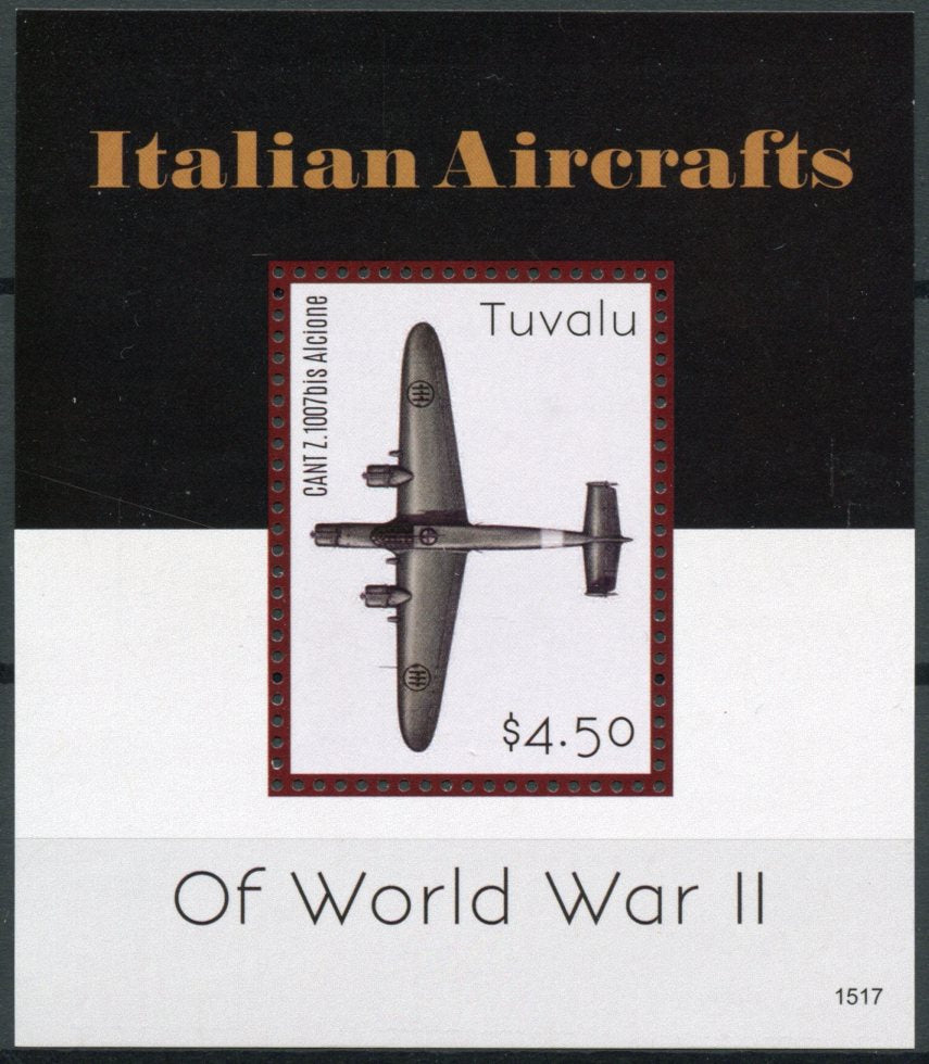 Tuvalu 2015 MNH Italian Aircrafts of World War II 1v S/S Second World War