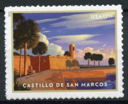 USA 2021 MNH Tourism Stamps Castillo de San Marcos Monuments Landscapes 1v S/A Set